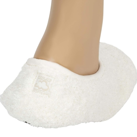 NEW World's Softest Women's Cozy Slippers Womens Medium Cream Non-Slip Soft - Picture 5 of 8